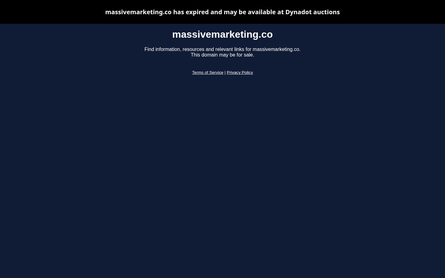 Massive Online Marketing Homepage