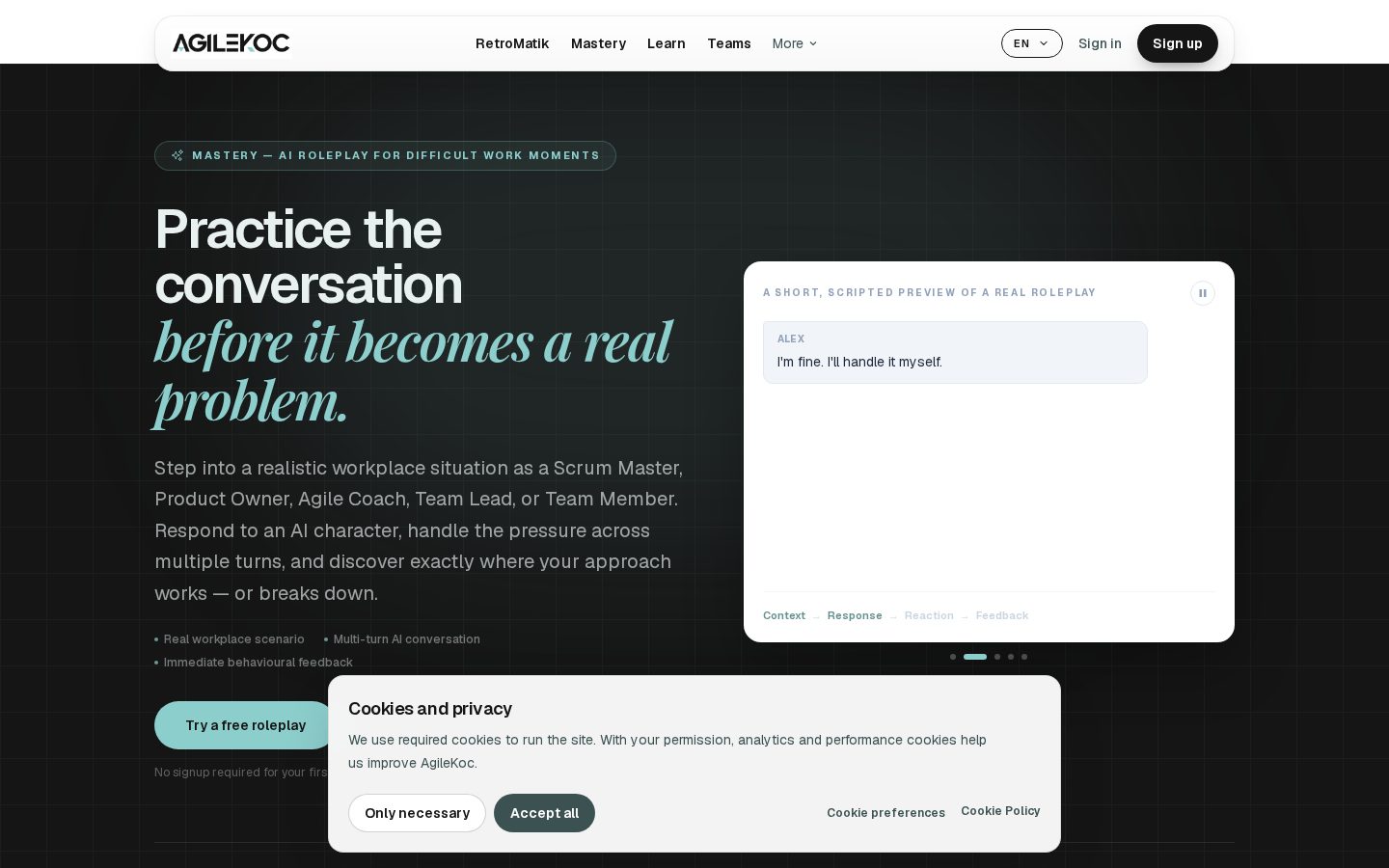 Mastery Homepage