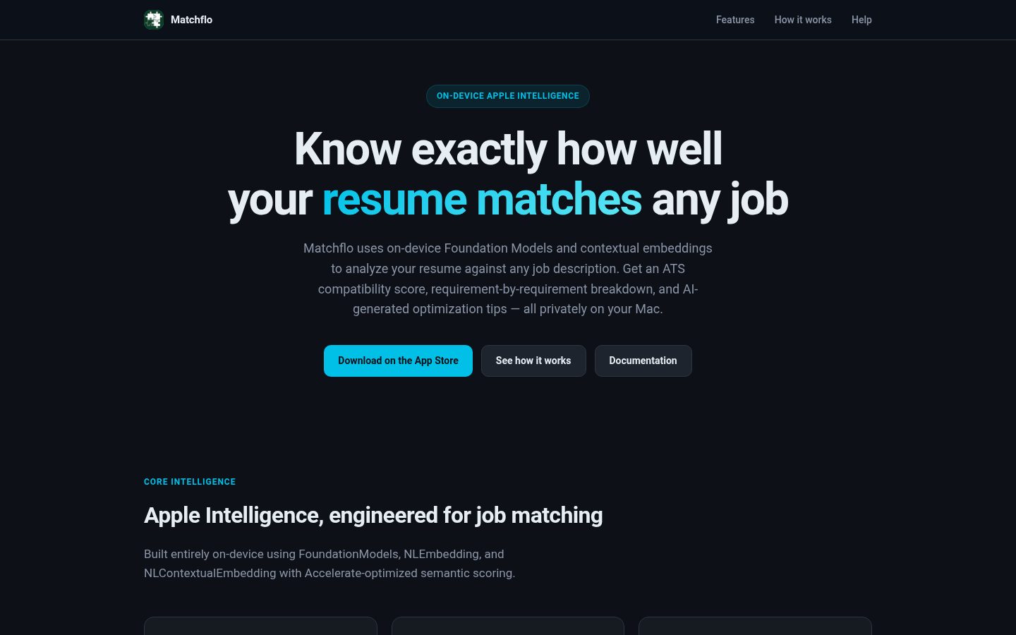 Matchflo Homepage