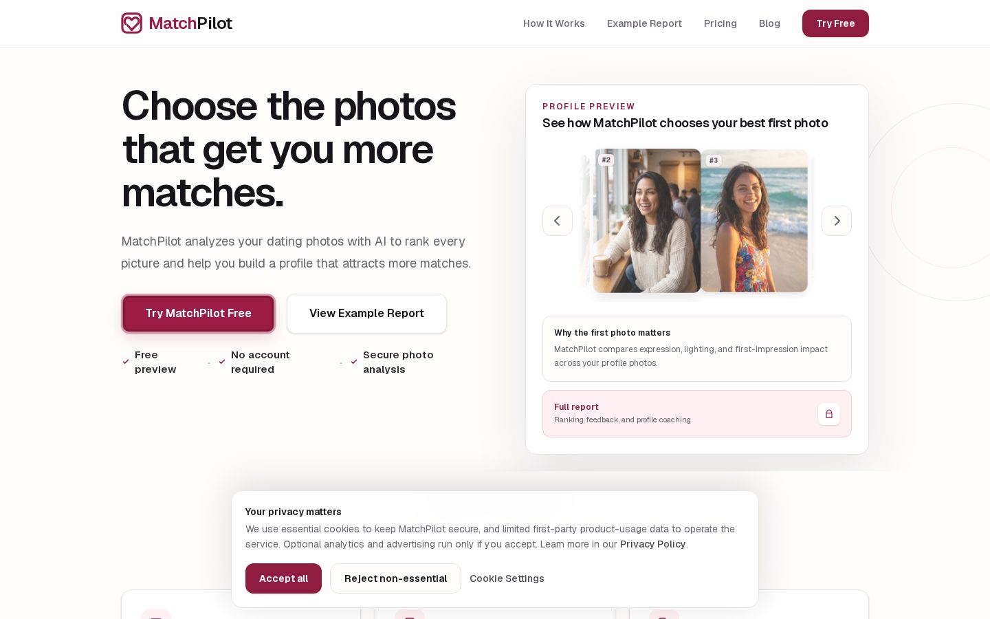 MatchPilot Homepage