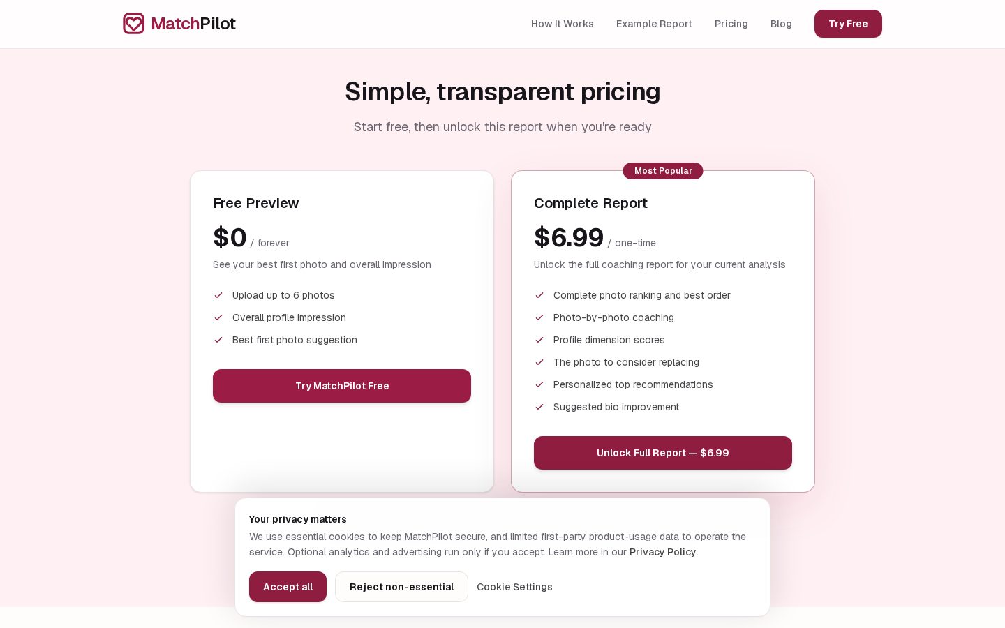 MatchPilot Pricing