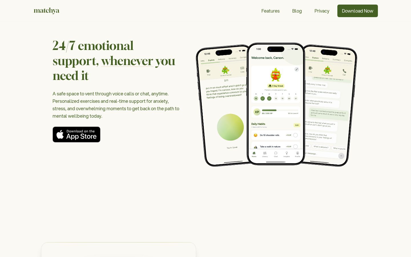 Matchya Homepage