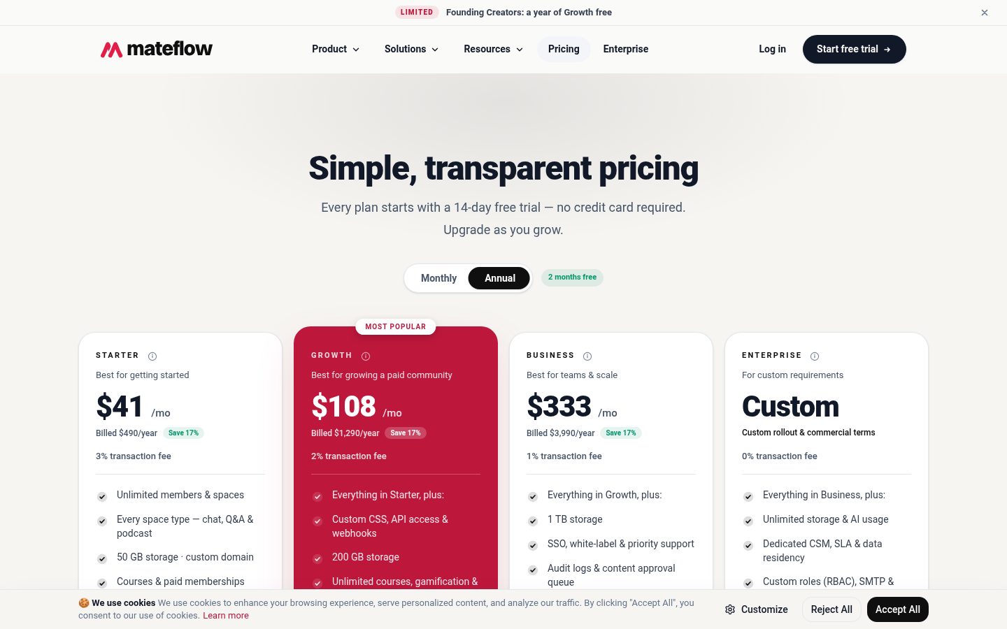 MateFlow Pricing
