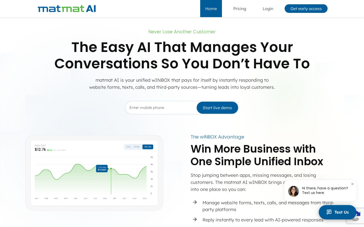 matmatAI Homepage