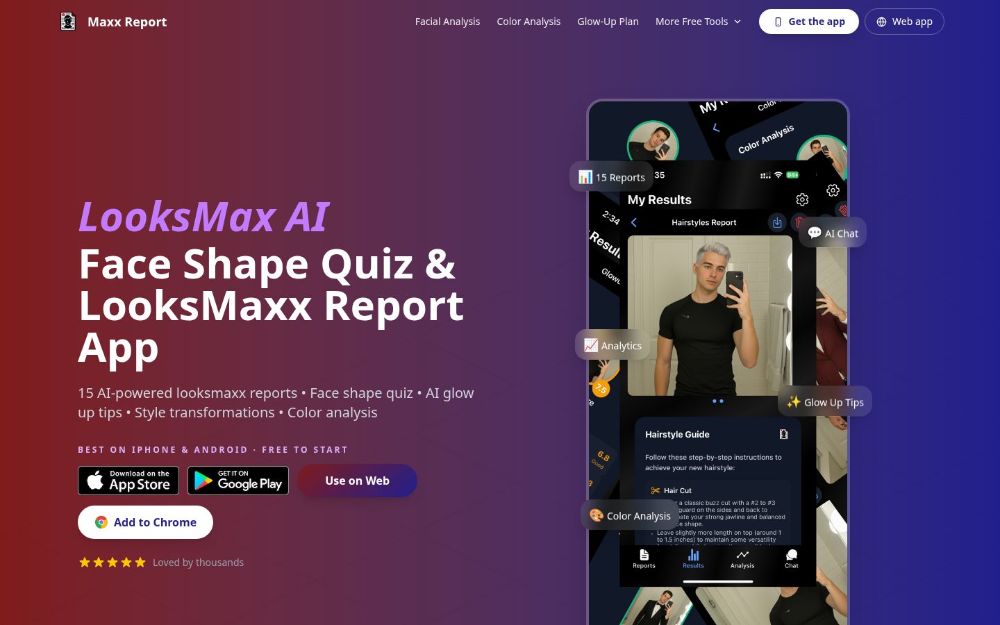 Maxx Report Homepage
