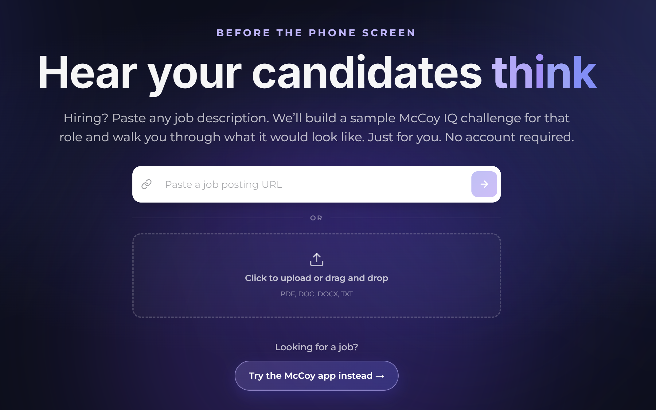 Homepage screenshot