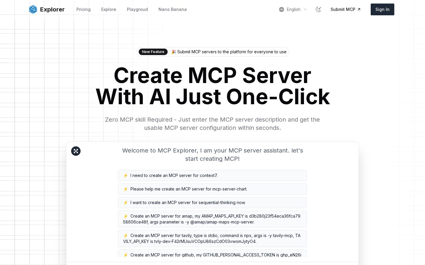 mcp-explorer Homepage
