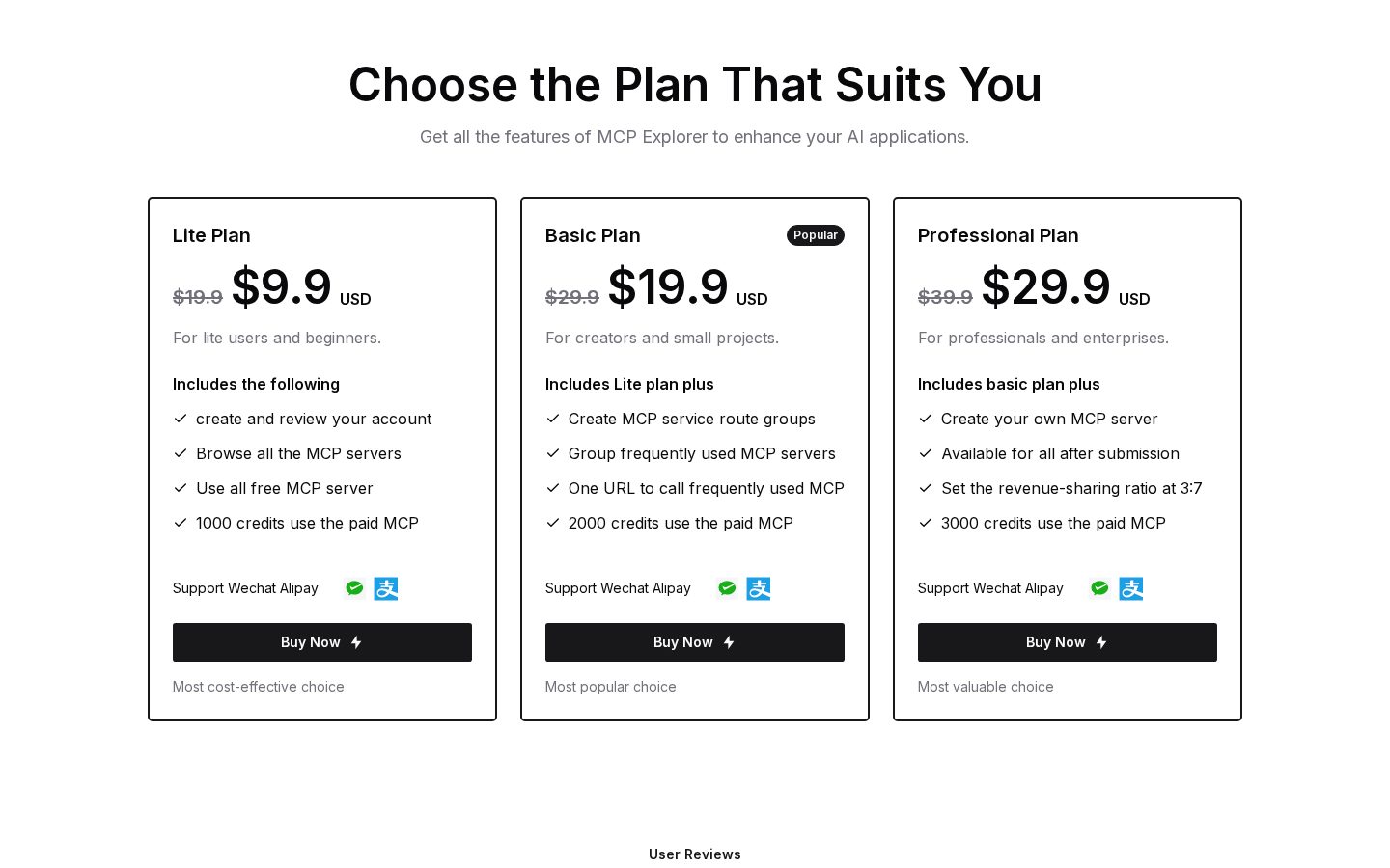 mcp-explorer Pricing