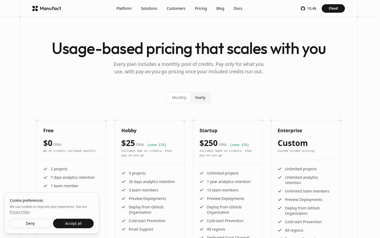 mcp-use Pricing