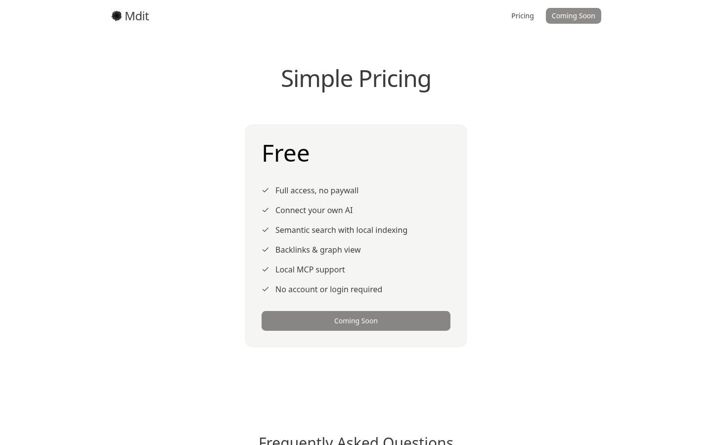 Mdit Pricing