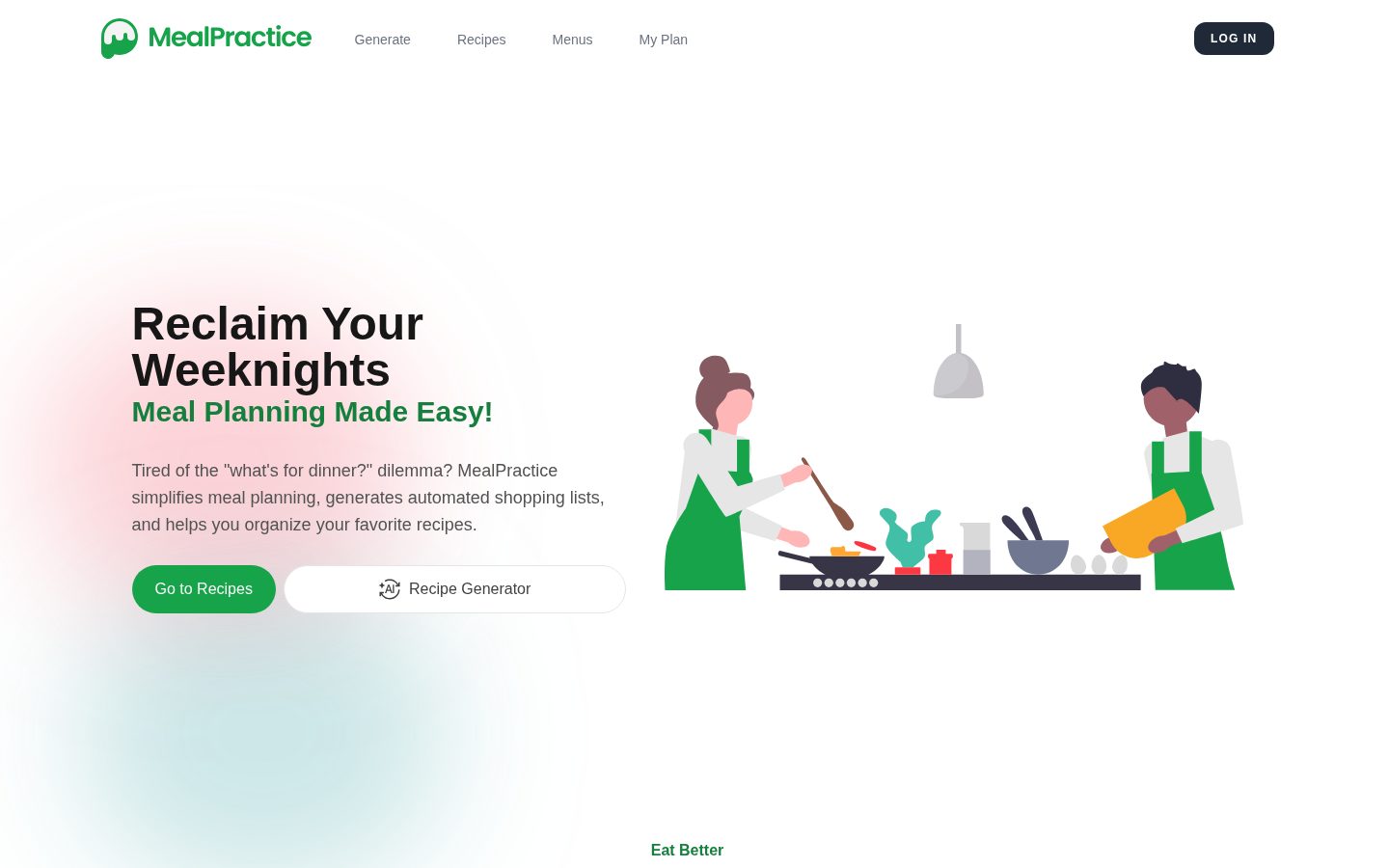 MealPractice Homepage