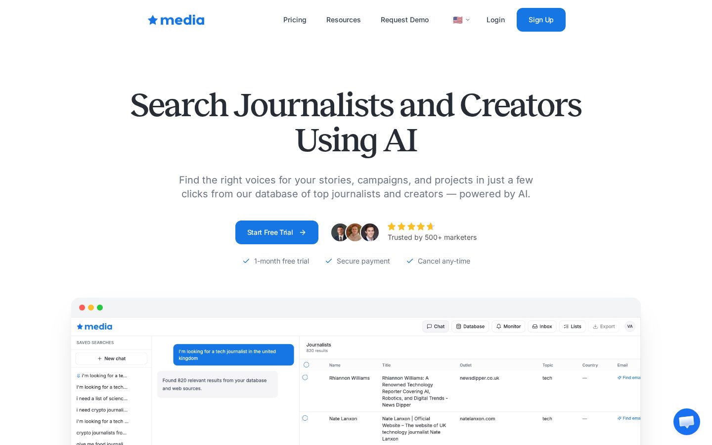 Media AI Homepage