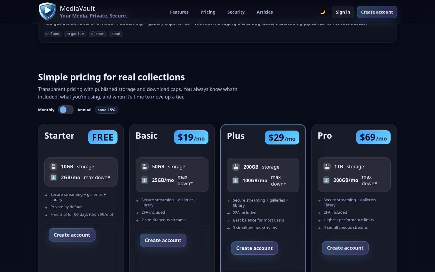 Media Vault Ai Pricing