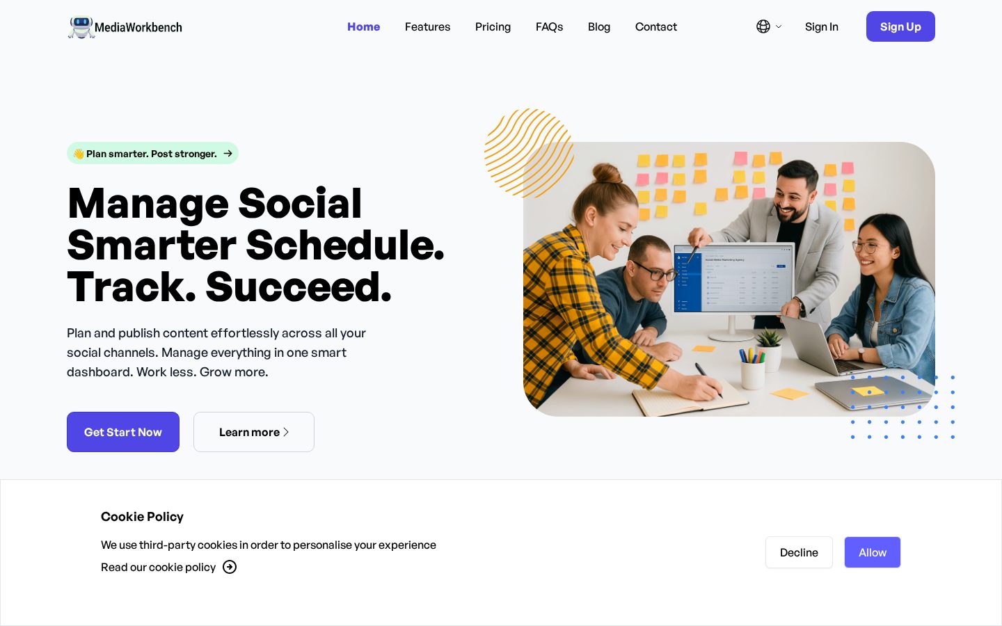 Media Workbench AI Homepage