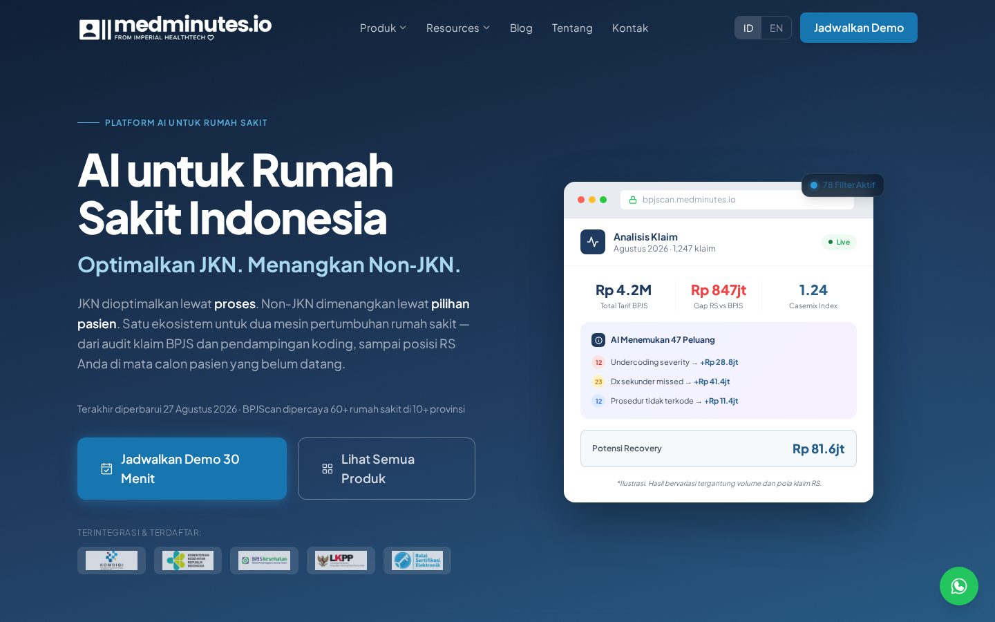 MedMinutes Homepage