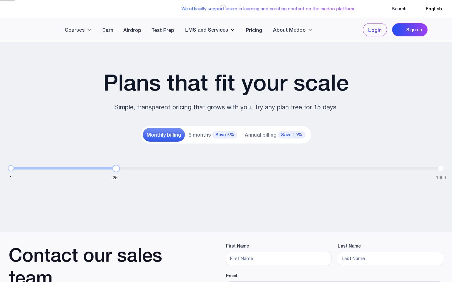 Medoo Pricing