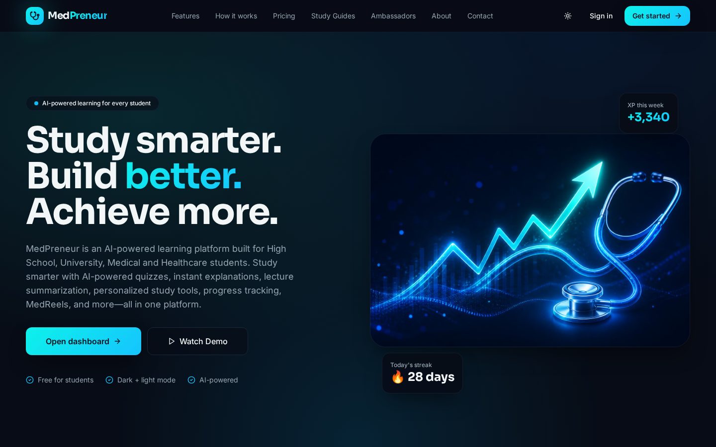 MedPreneur Homepage