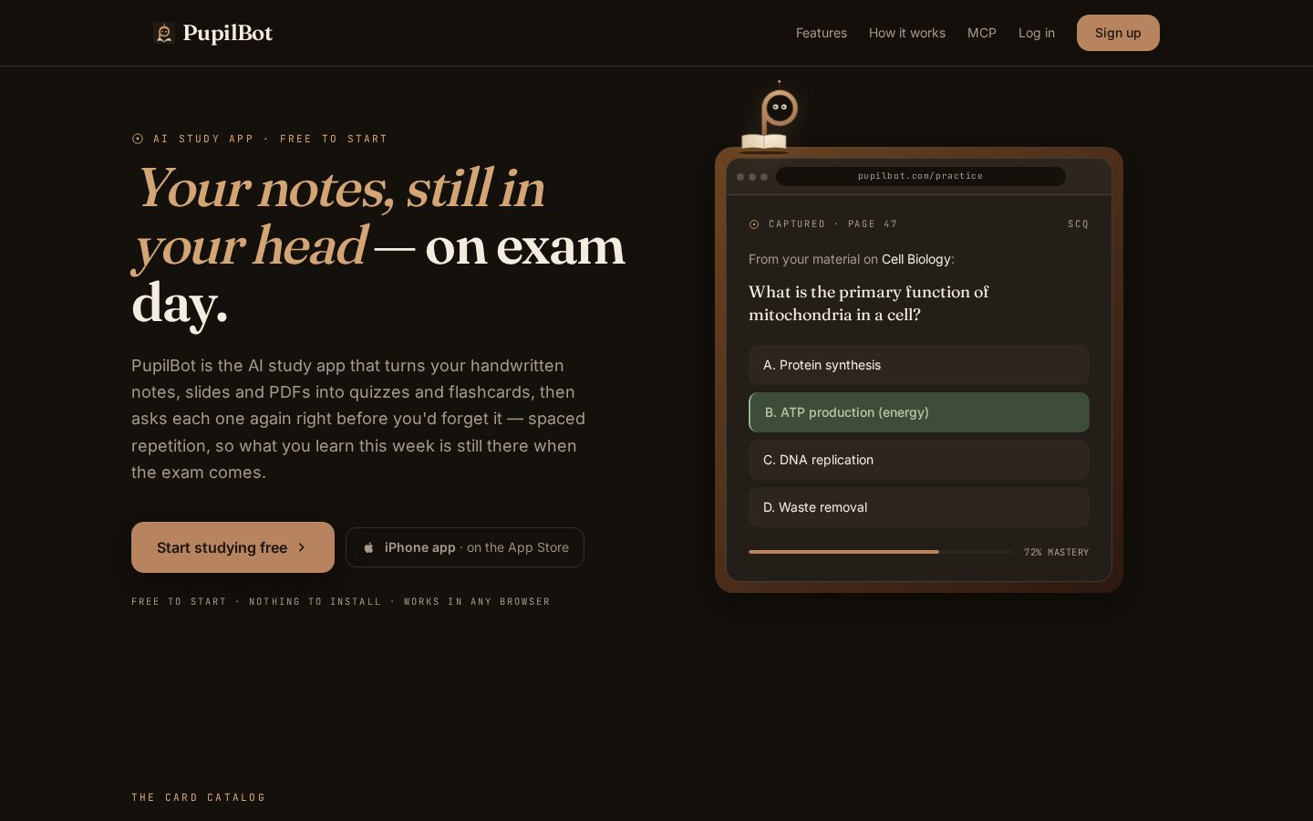 MedQuizAI Homepage