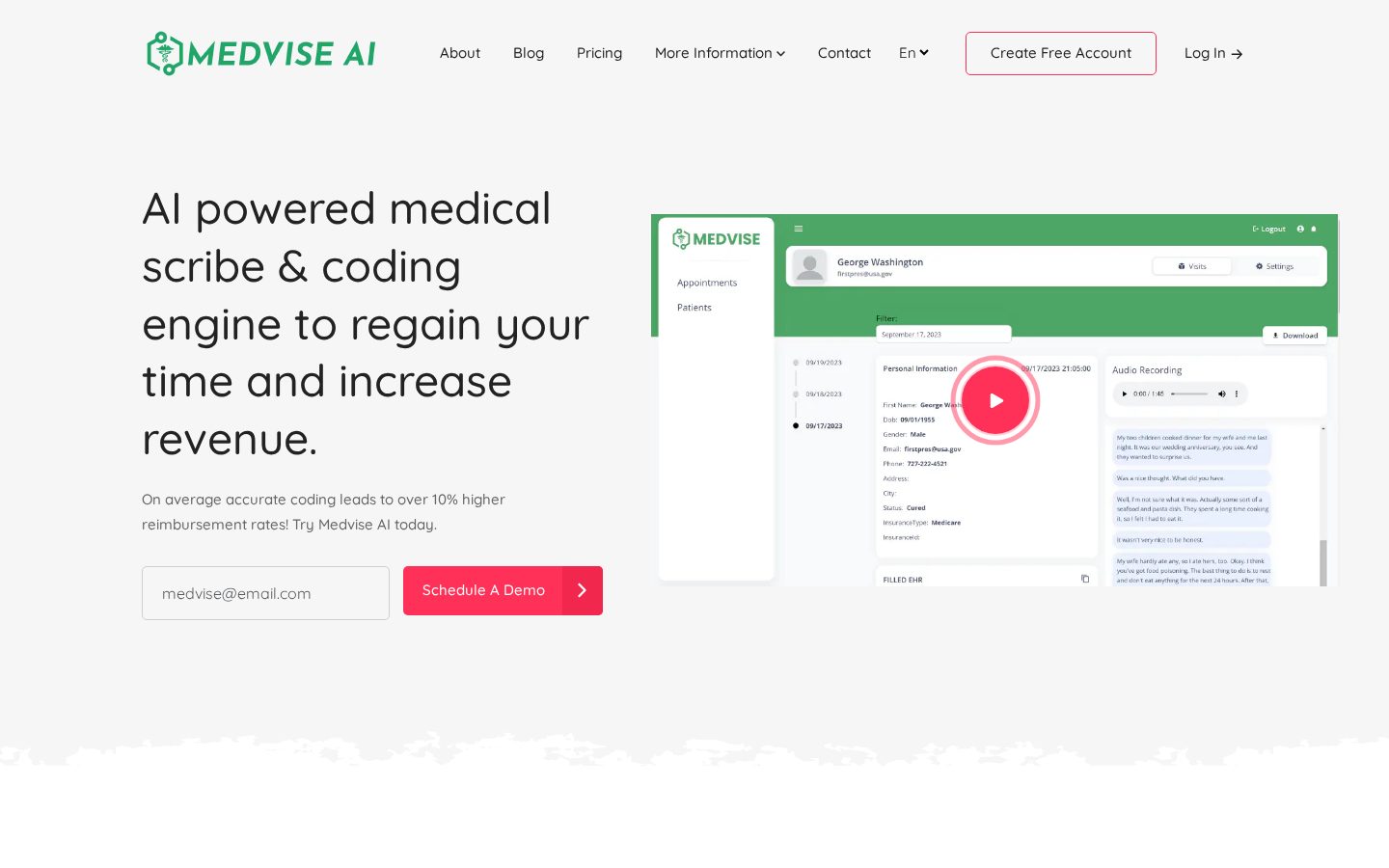 Medvise Homepage