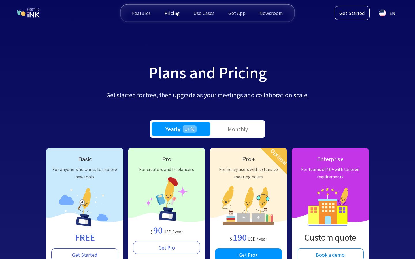Meeting Ink Pricing