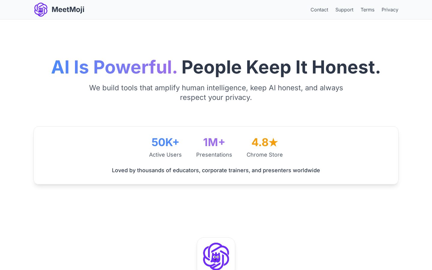 Meetmoji Homepage