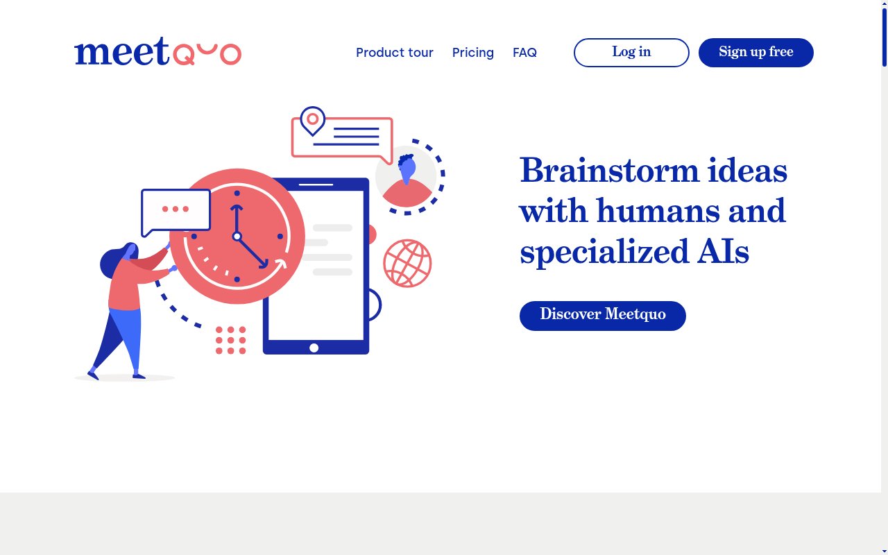 Meetquo homepage
