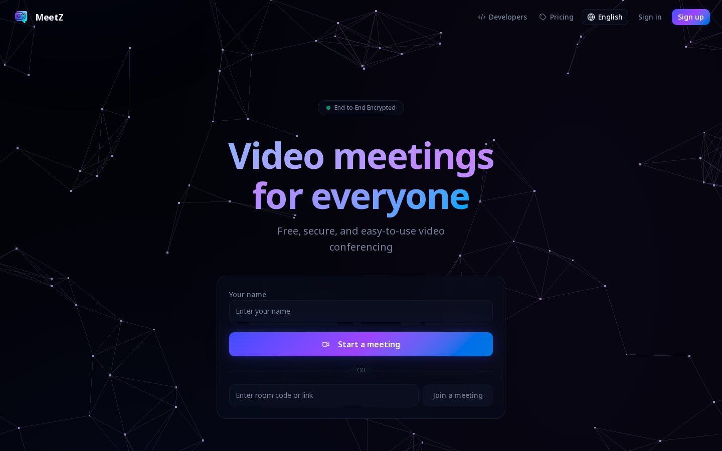Meetz Homepage