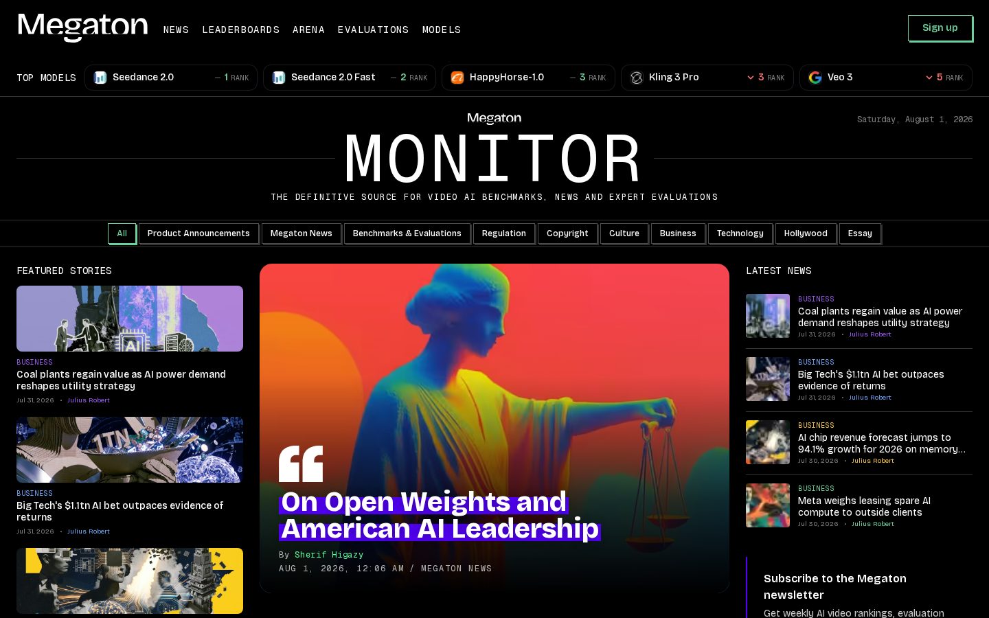 Megaton Monitor Homepage