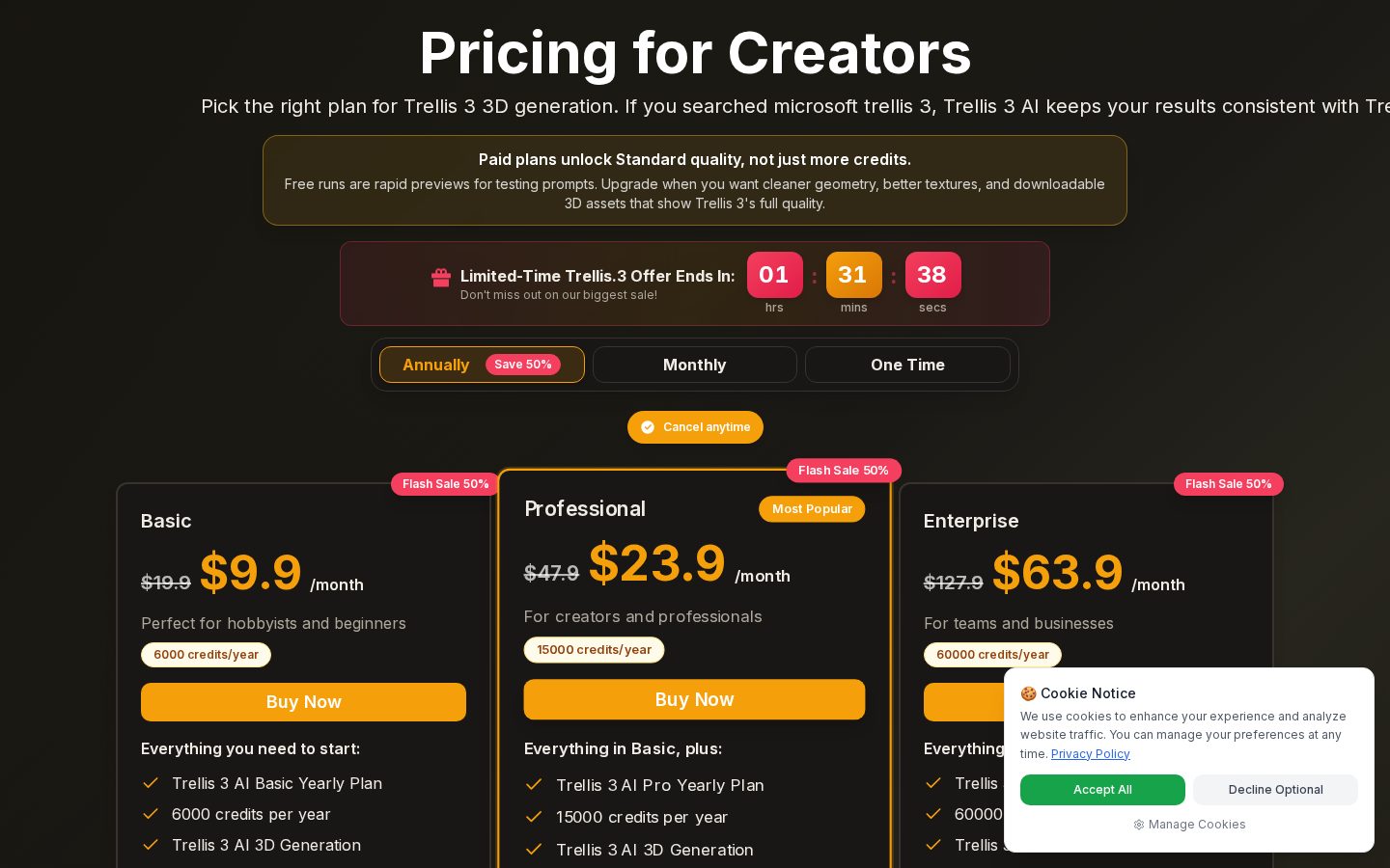meghy ai Pricing