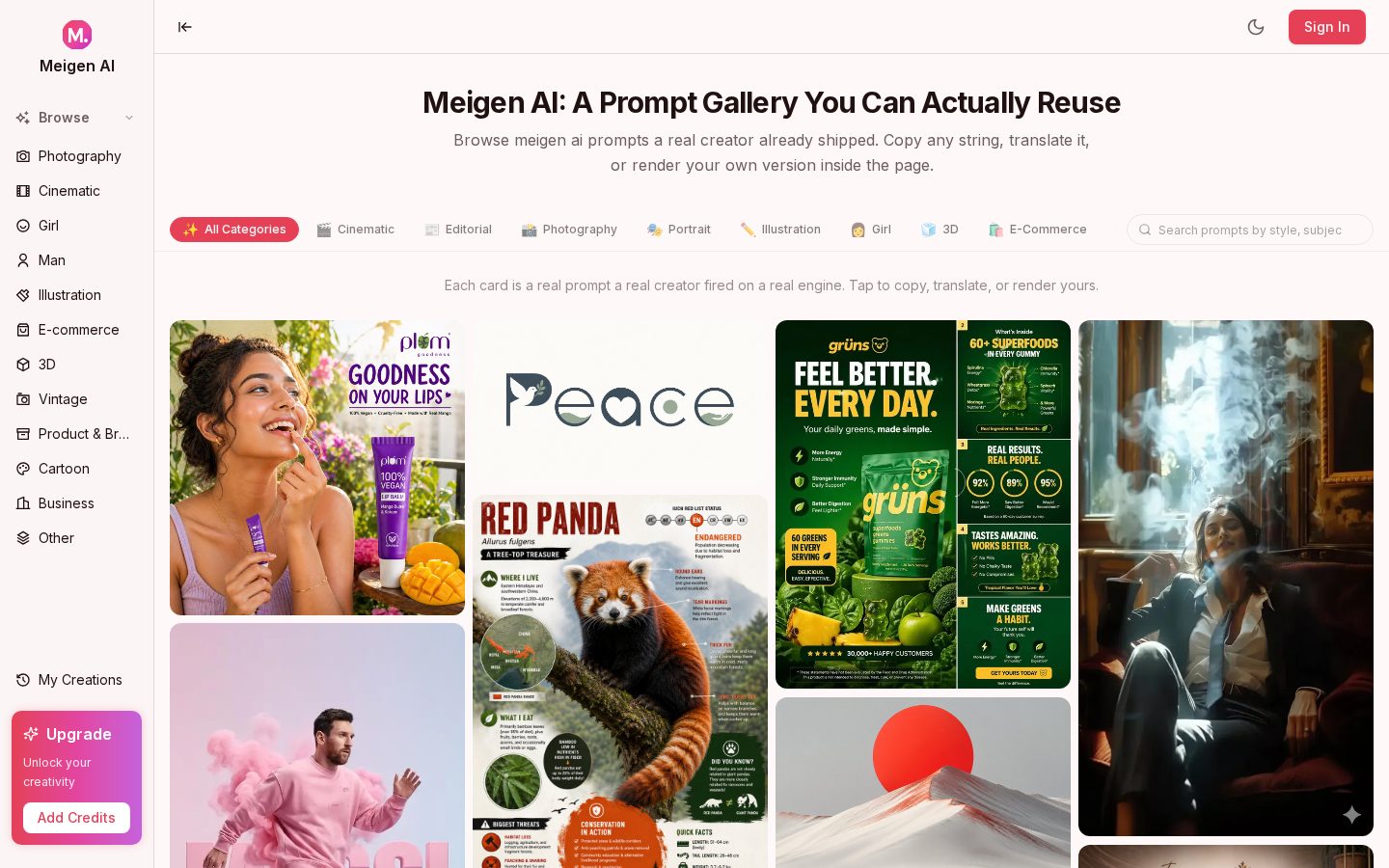 Meigen AI Homepage