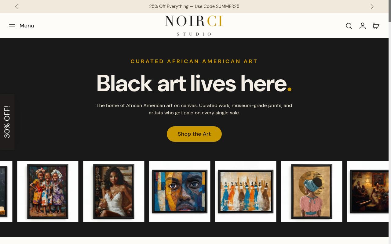 Melanin Art Homepage