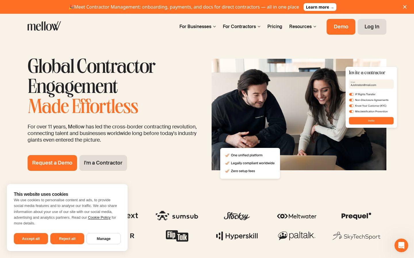 Mellow Homepage