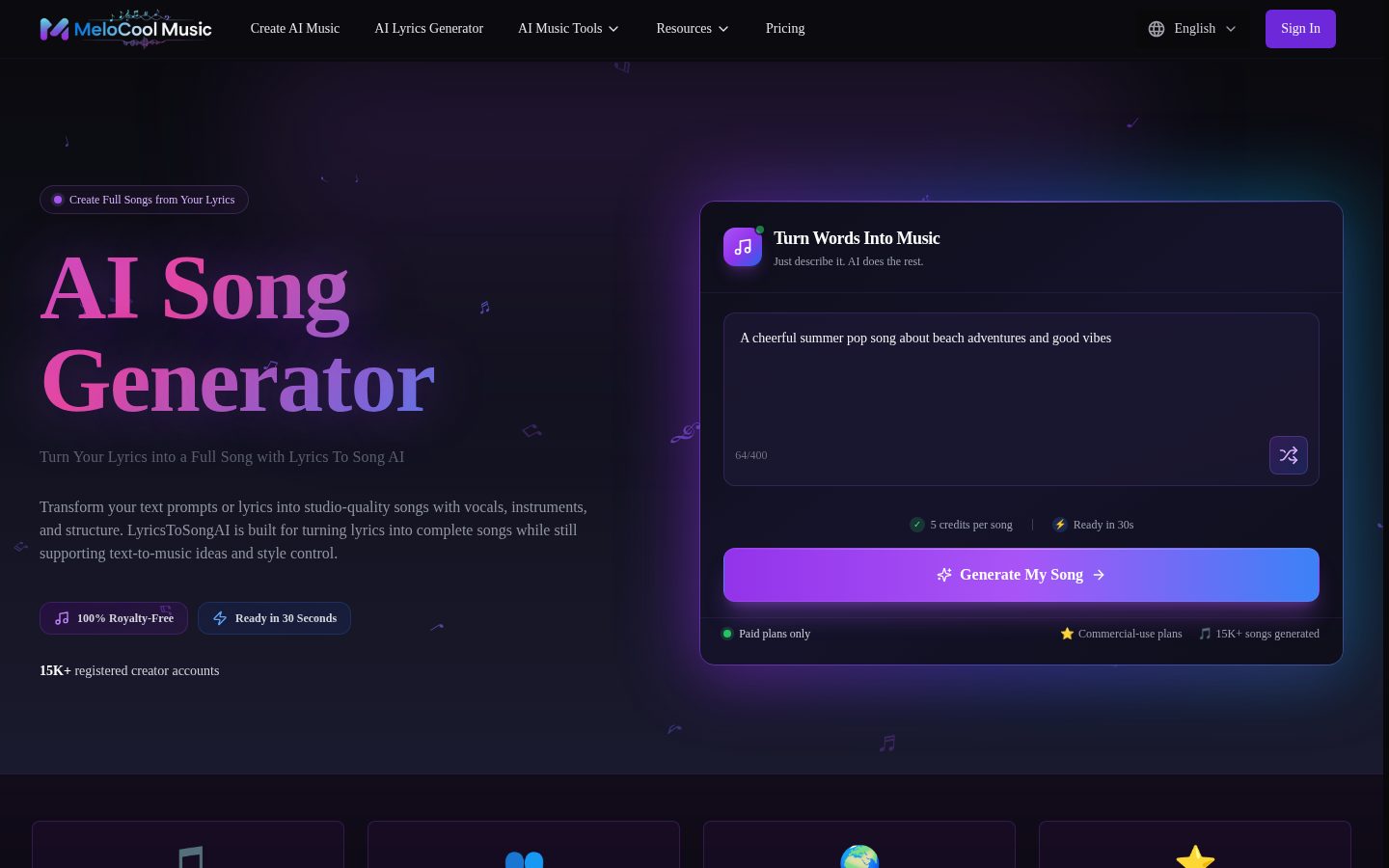 MeloCool Muisc Homepage