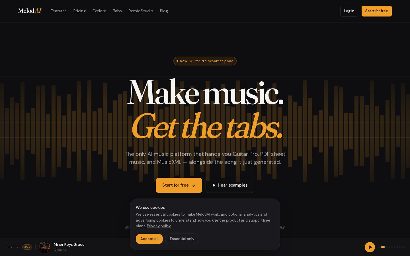 MelodAI Homepage
