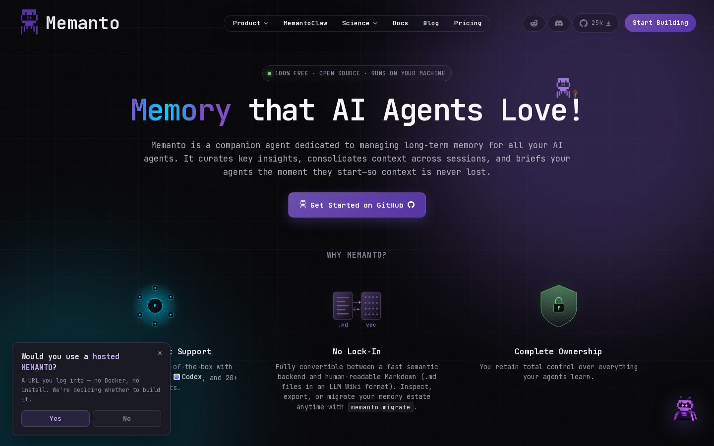 memanto Homepage