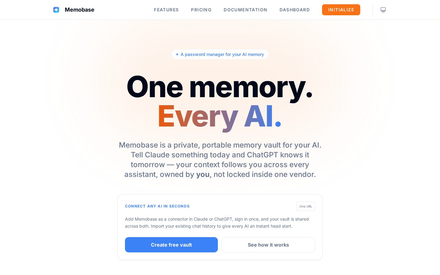 Memobase Homepage