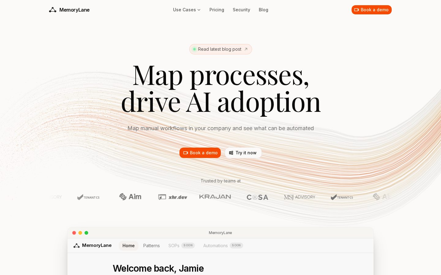 MemoryLane Homepage