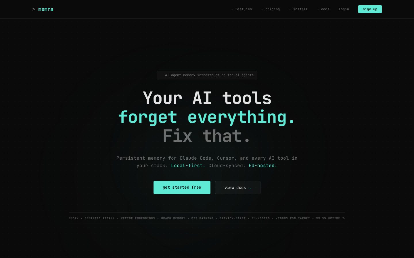 Memra Homepage