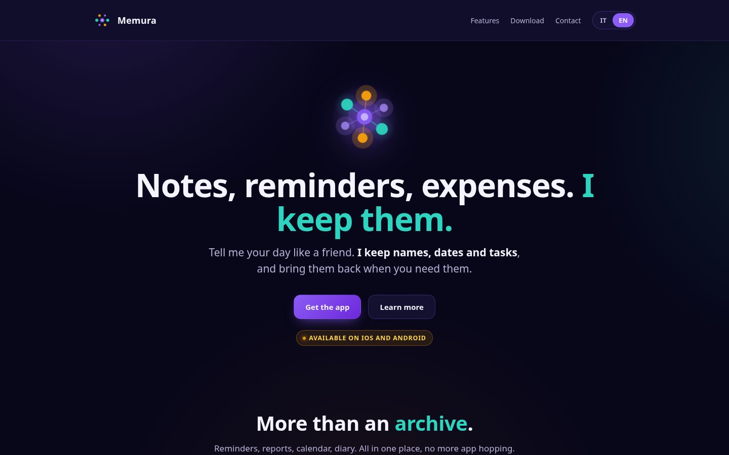 Memura Homepage