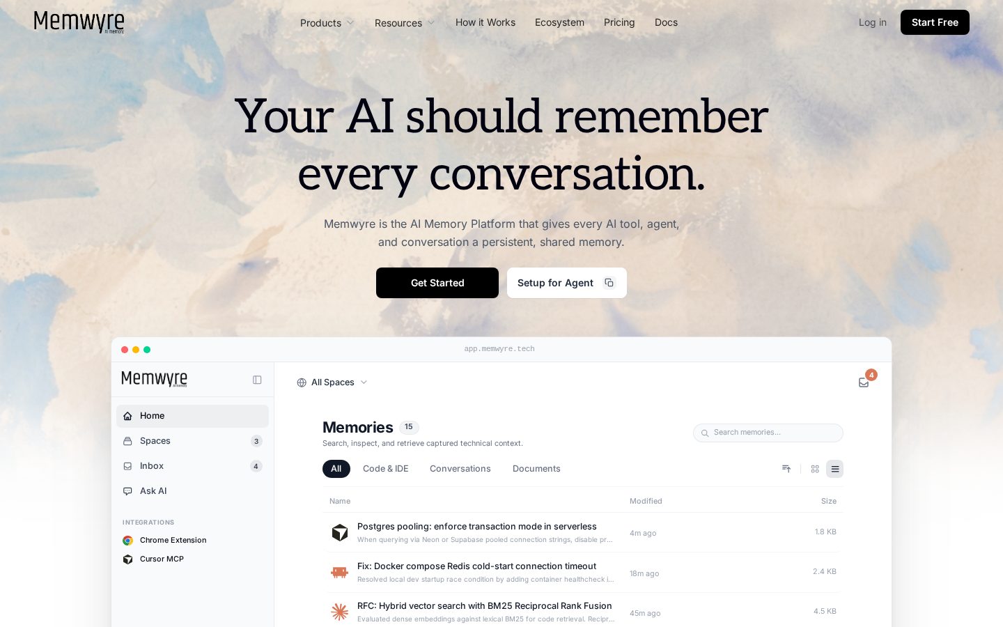 Memwyre Homepage