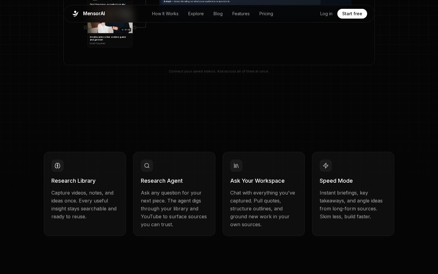 MensorAI Homepage