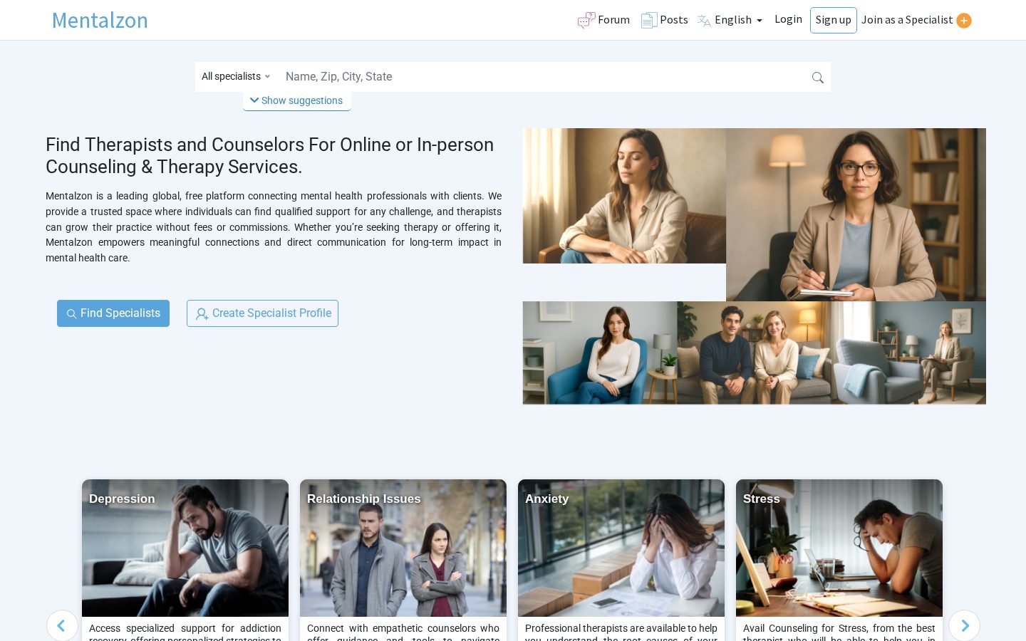 Mentalzon Homepage