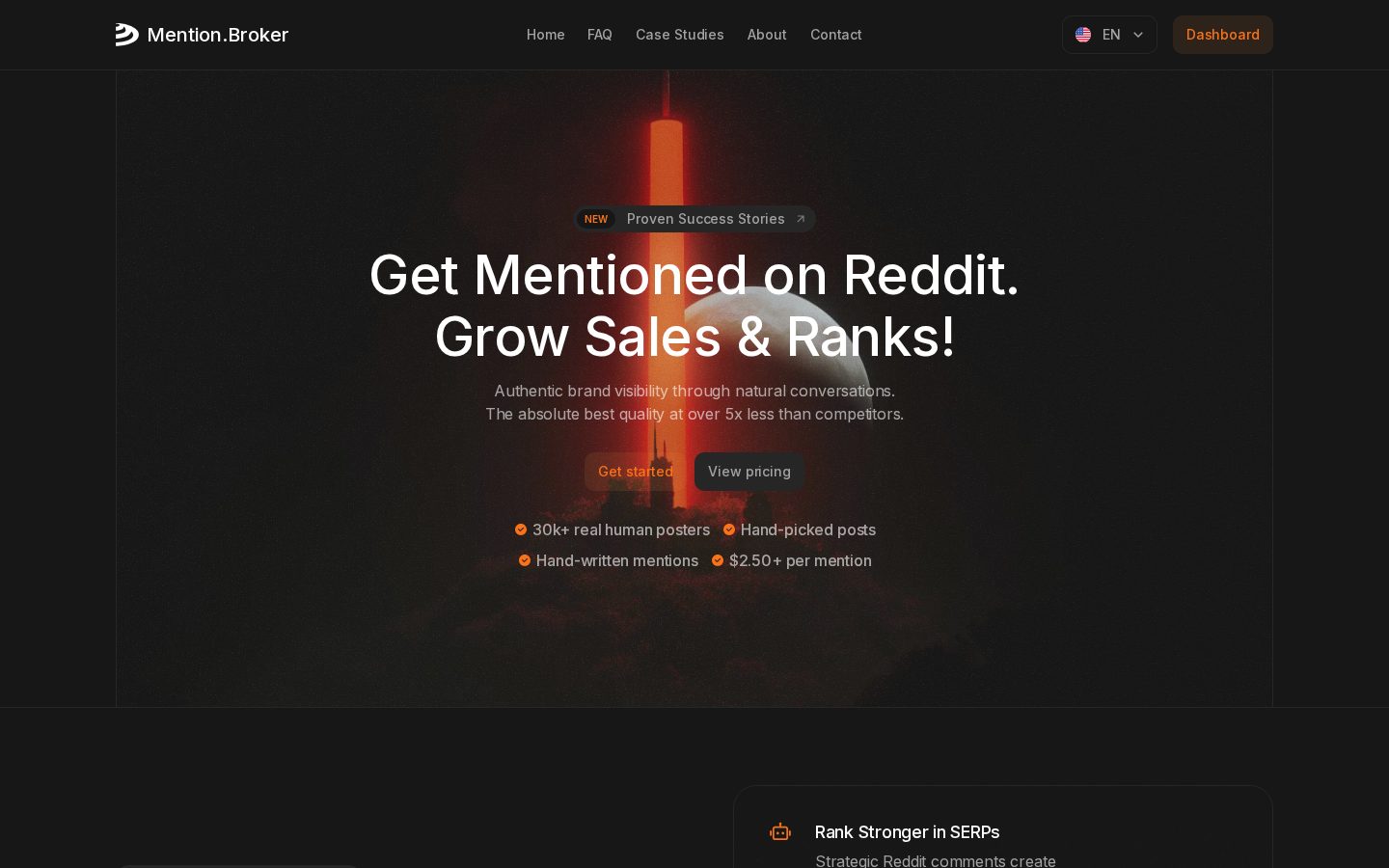 Mention Broker Homepage