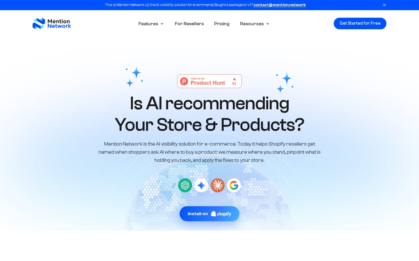 Mention Network Homepage