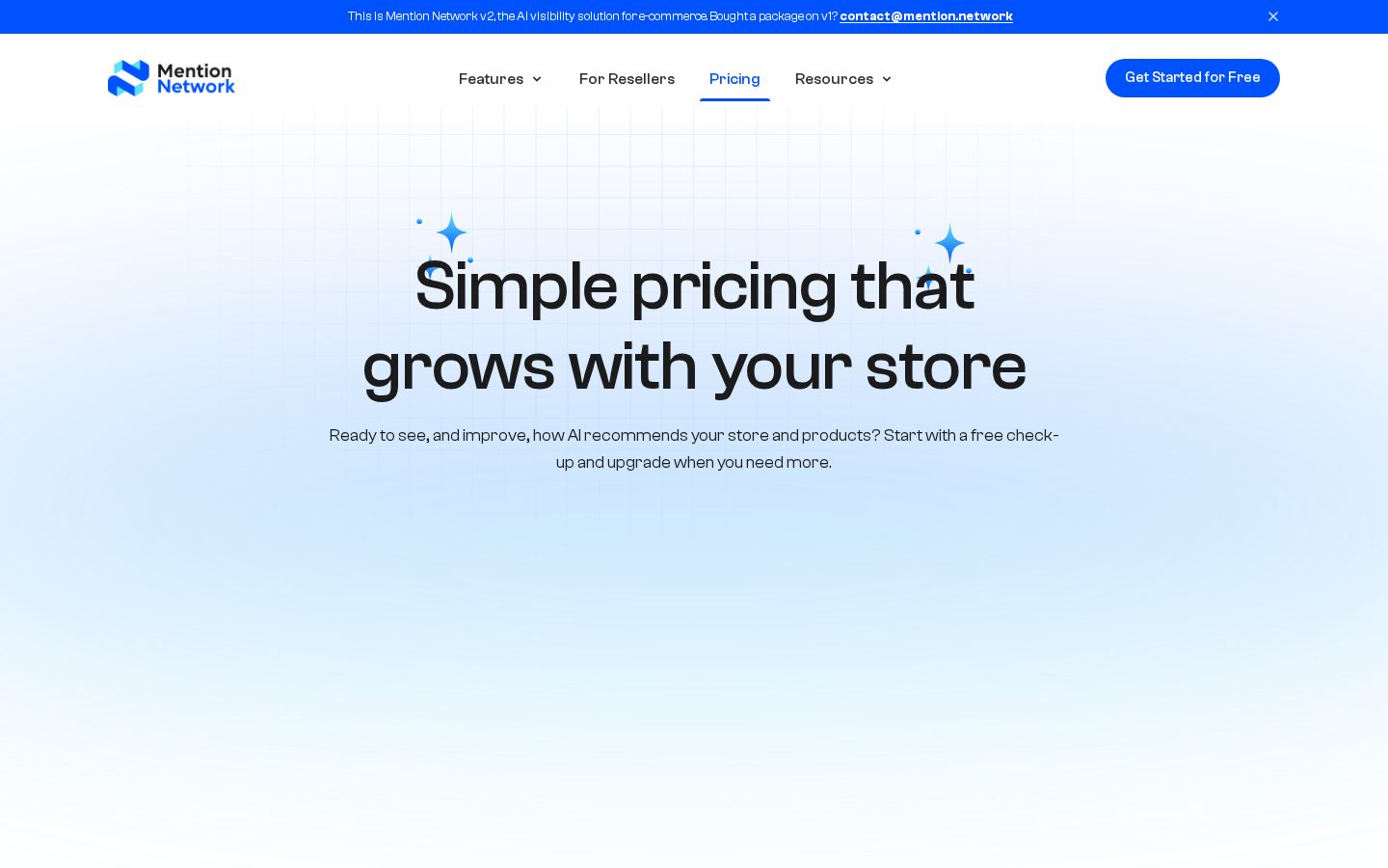 Mention Network Pricing
