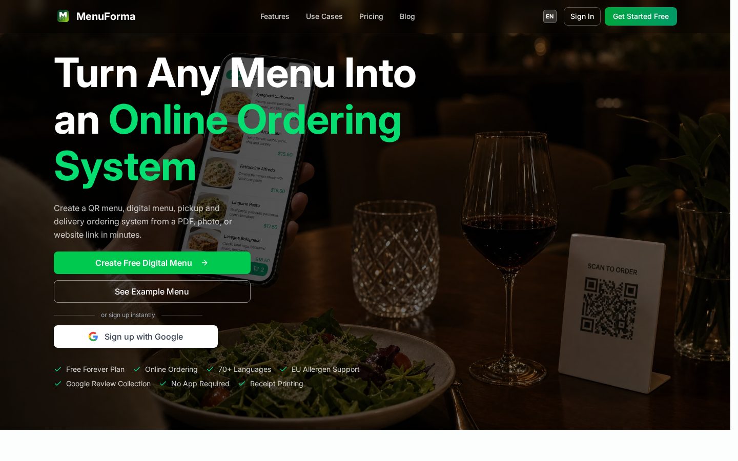 menuforma Homepage