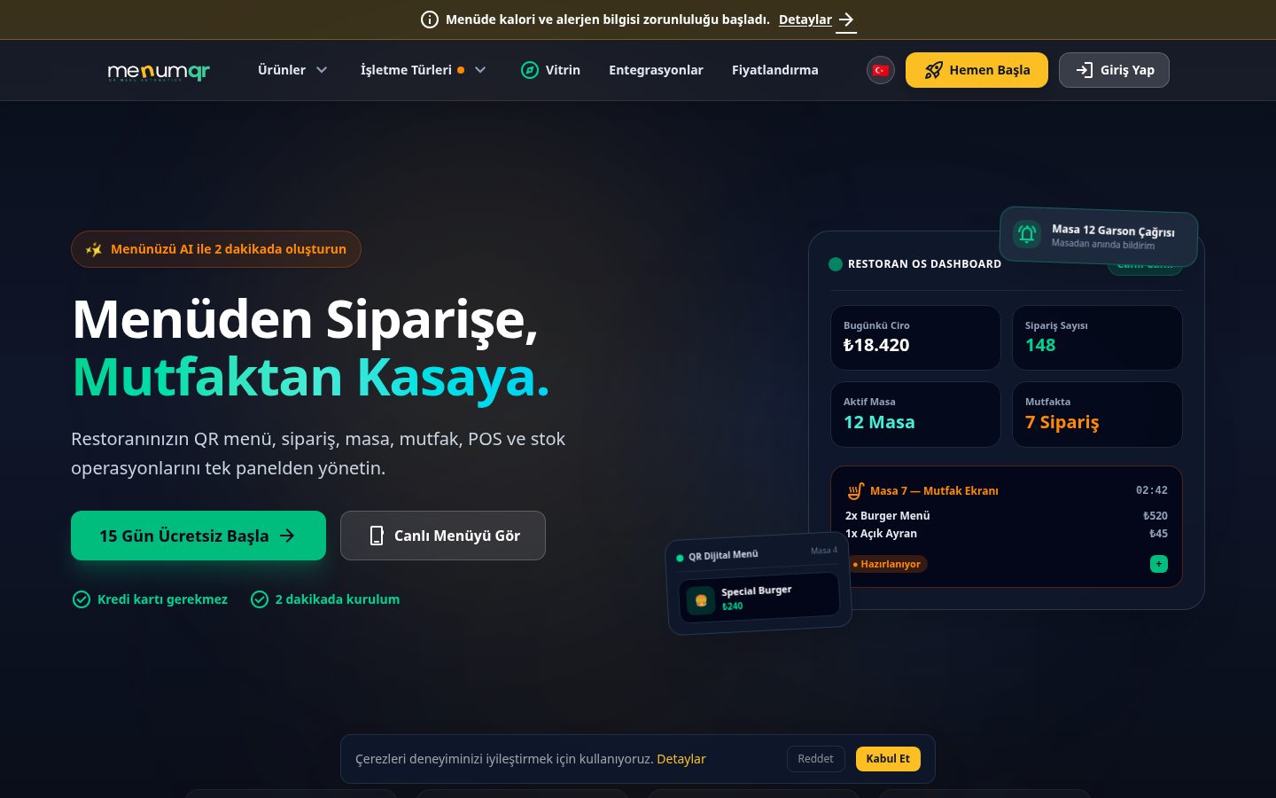 menumqr.tr Pricing
