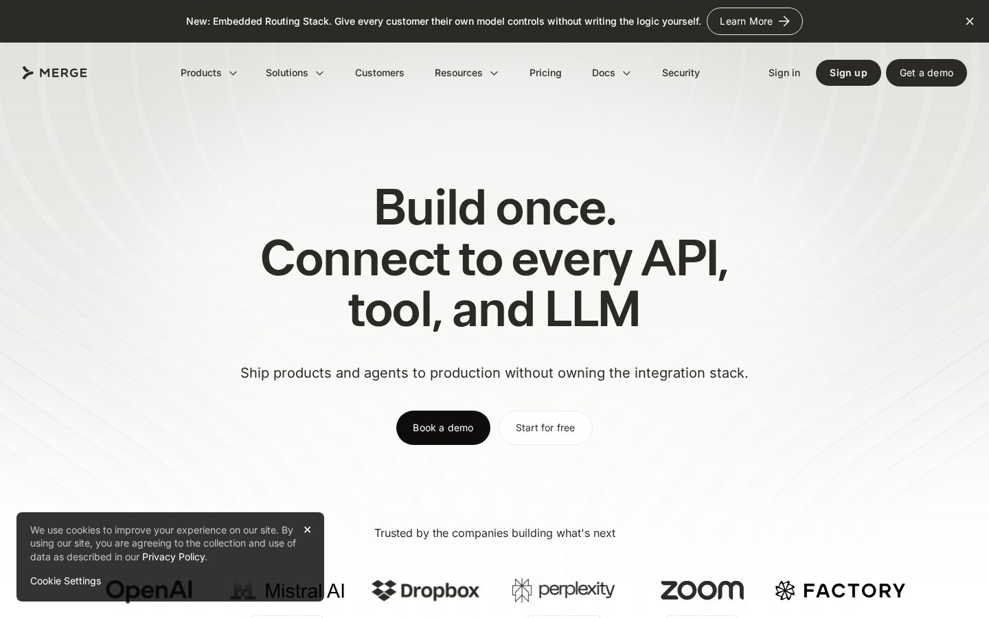 Merge Agent Handler Homepage