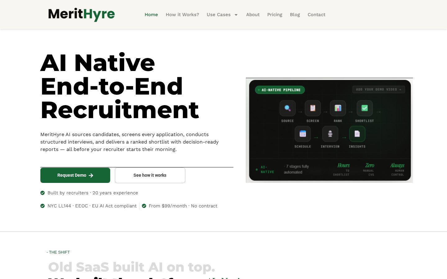 MeritHyre Homepage