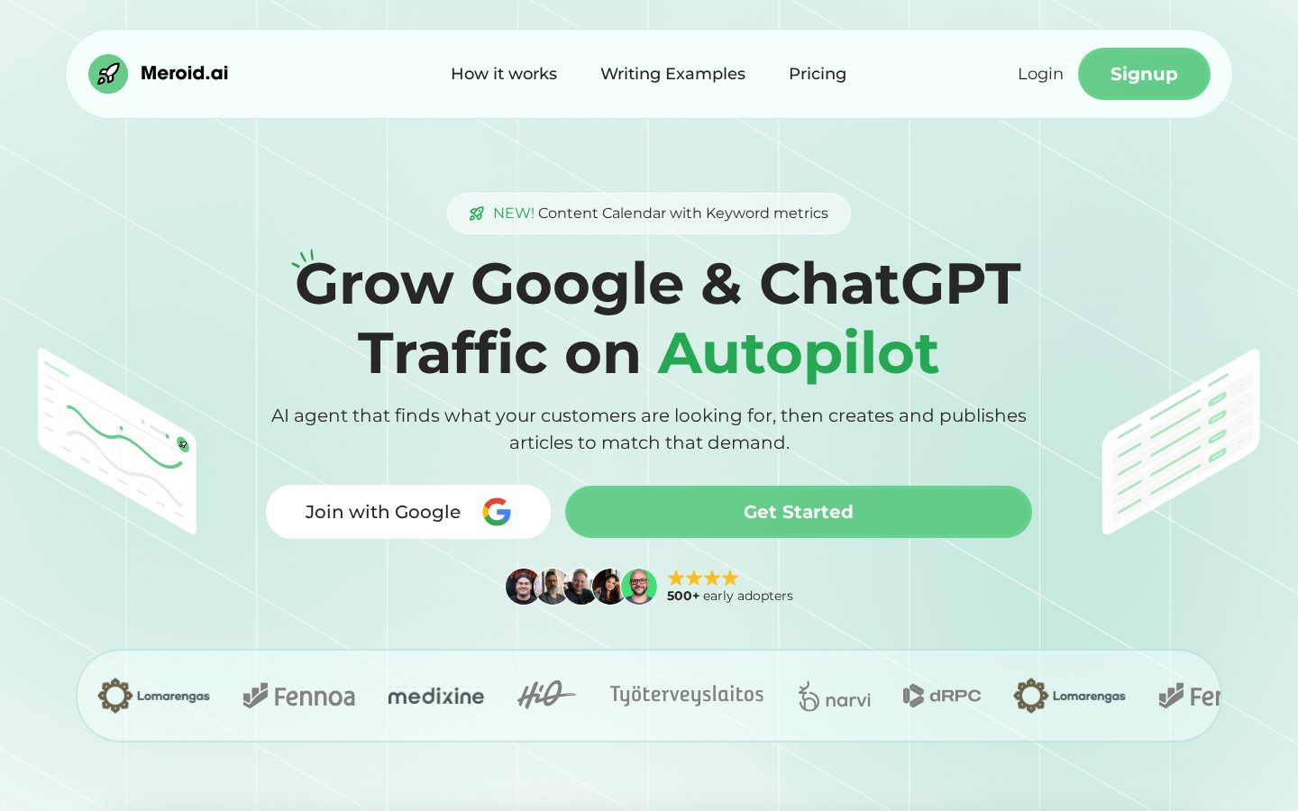 Meroid Ai Homepage